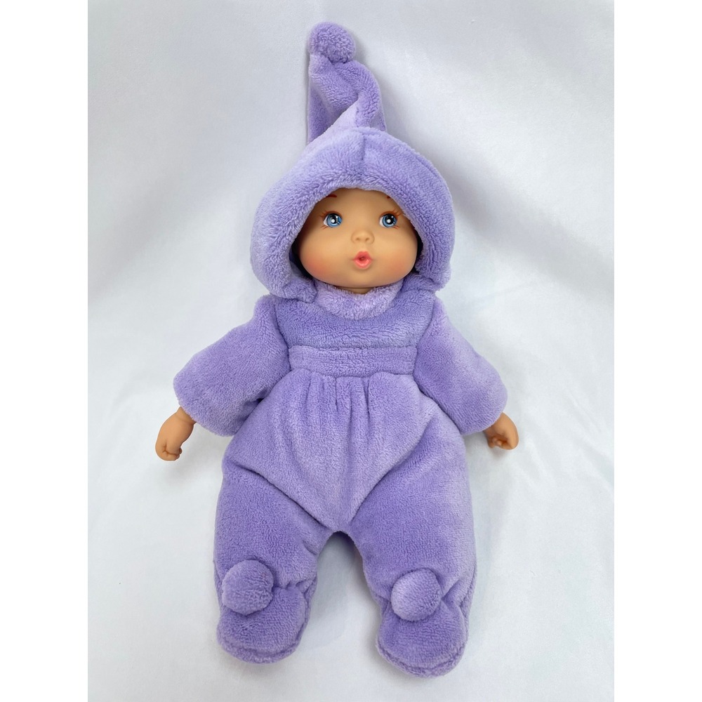 Madame Alexander My First Baby Doll Purple Lavender Terry Cloth 11" Blue Eyes